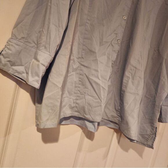 Denim & Co blue button up shirt 2X - Picture 4 of 4